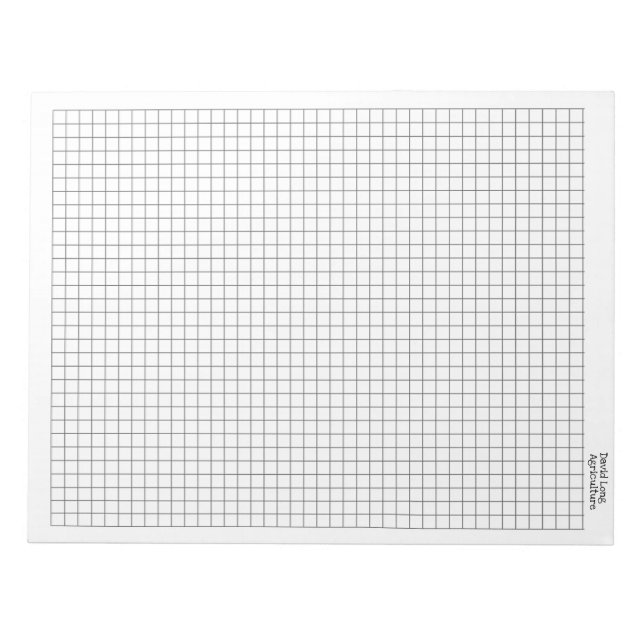 Bloc De Notas Almohadilla de papel gráfico personalizada (Frente)
