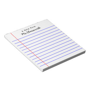 Bloc De Notas Almohadilla personalizada de notas de papel escola