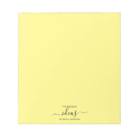 Almohadilla personalizada de papel amarillo moden
