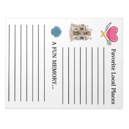 Bloc De Notas Almohadilla revisada de notas del libro de invitad