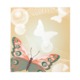 Bloc De Notas Aloha Hawái Boda mariposa arte destino
