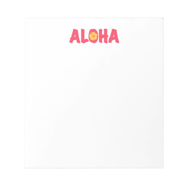 Bloc De Notas Aloha Notepad (Frente)