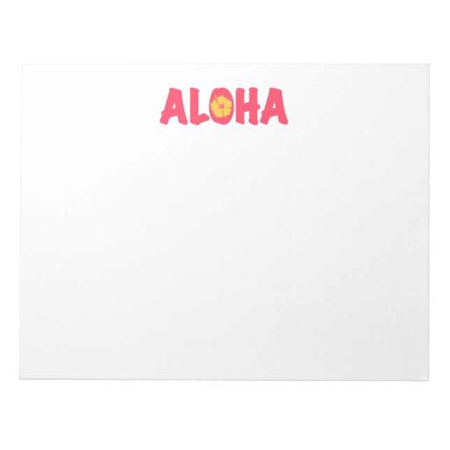 Bloc De Notas Aloha Notepad (Frente)