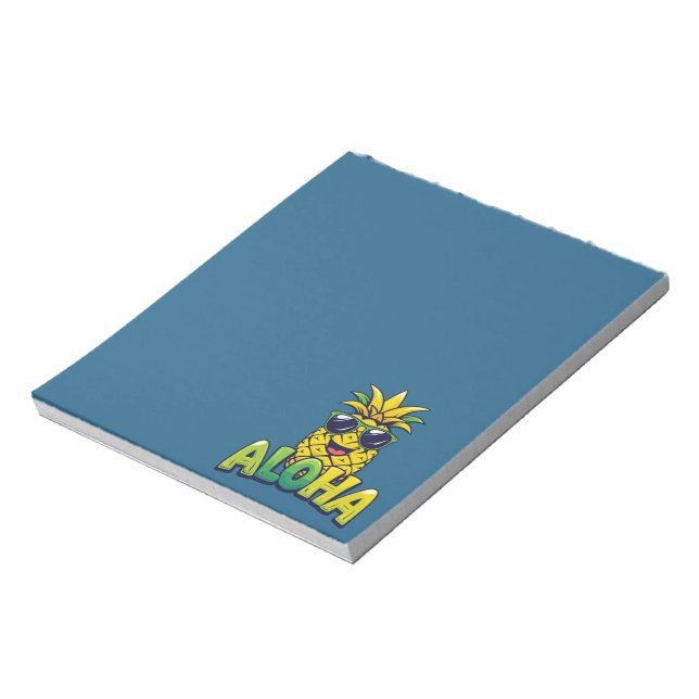 Bloc De Notas Aloha Notepad Tropical Cute Pineapple (Lado Izquierdo)