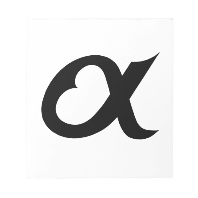 Bloc De Notas alpheart negro (Frente)