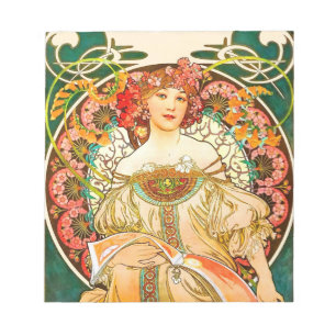 Bloc De Notas Alphonse Mucha Art Nouveau Daydream