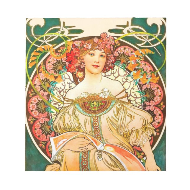 Bloc De Notas Alphonse Mucha Art Nouveau Daydream (Frente)