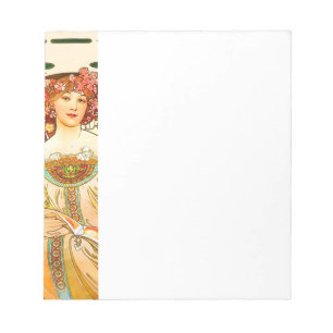 Bloc De Notas Alphonse Mucha Art Nouveau Daydream
