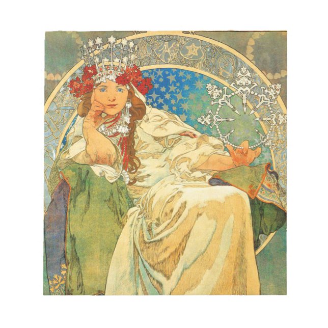 Bloc De Notas Alphonse Mucha Art Nouveau Princess Hyacinth (Frente)