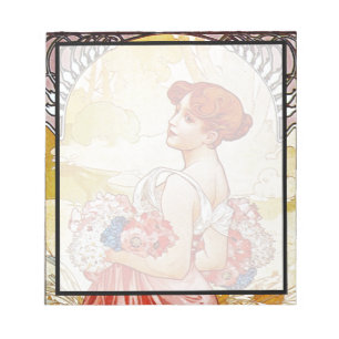 Bloc De Notas Alphonse Mucha Summer