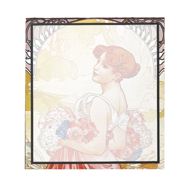 Bloc De Notas Alphonse Mucha Summer (Frente)