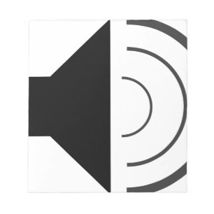 Bloc De Notas Altavoz de volumen