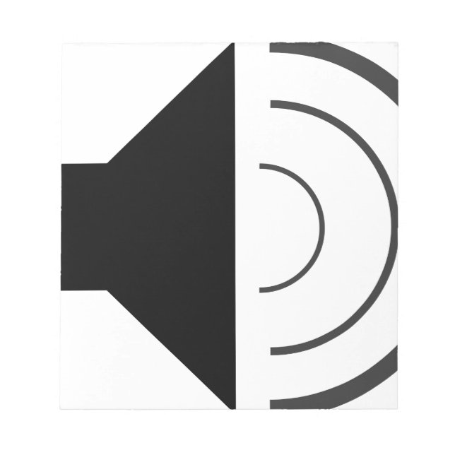 Bloc De Notas Altavoz de volumen (Frente)