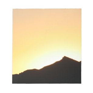 Bloc De Notas amanecer de silueta