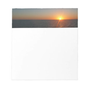 Bloc De Notas Amanecer en el Mar III Océano Atlántico