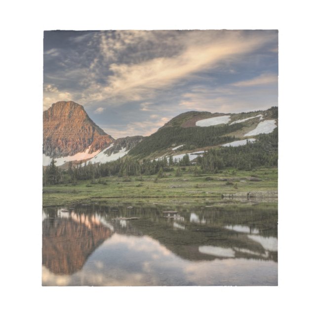 Bloc De Notas Amanecer y reflejo, Parque Nacional Glaciar, (Frente)
