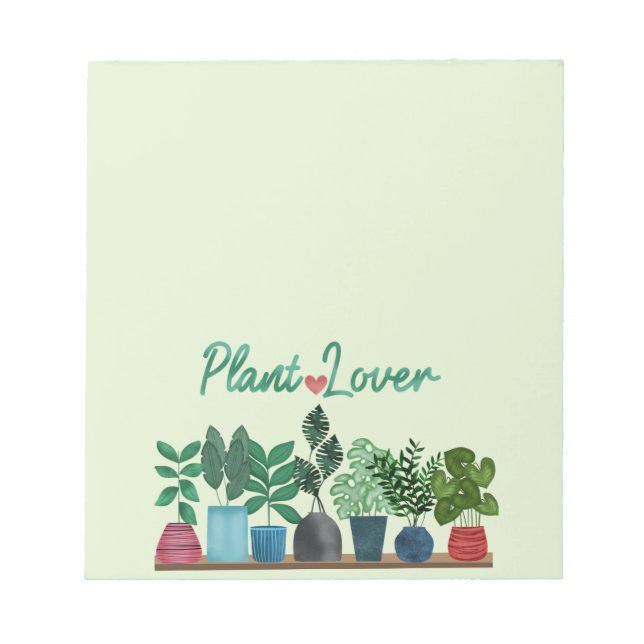 Bloc De Notas Amante de las plantas (Frente)