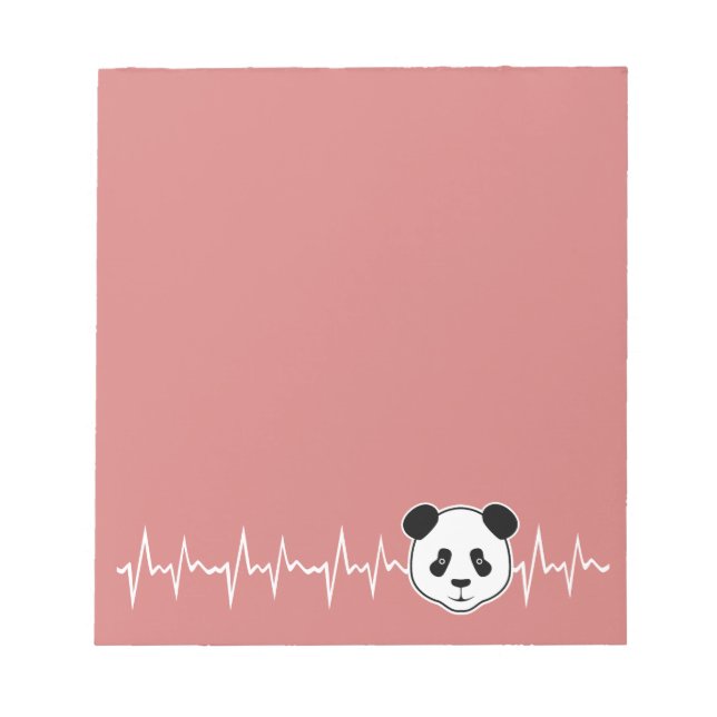 Bloc De Notas Amante de pandas (Frente)