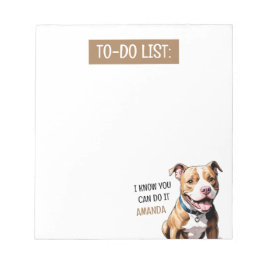 Bloc De Notas Amante del Bulldog de hojalata marrón juguetón