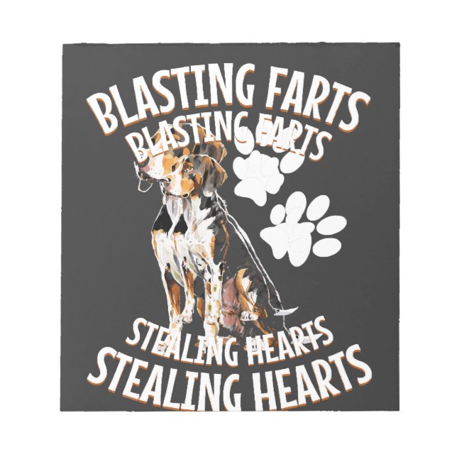 Bloc De Notas Amante del Treeing Walker Coonhound Dueño de perro (Frente)