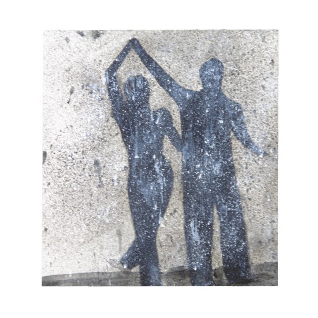Bloc De Notas Amantes bailando bajo la lluvia (Frente)