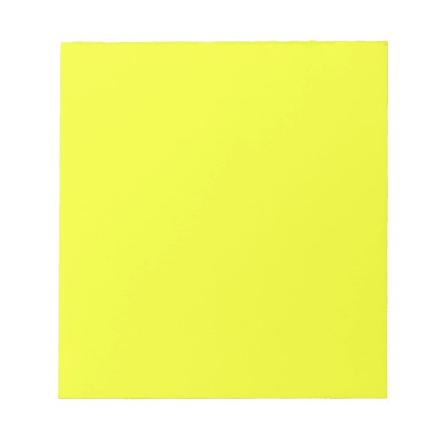 Bloc de notas amarillo de 5,5" x 6" - 40 páginas (Frente)
