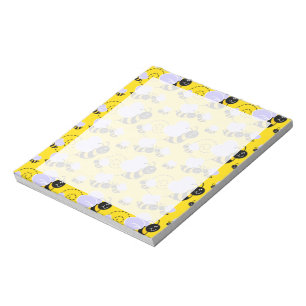 Bloc De Notas Amarillo y negro manosee la abeja
