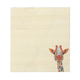 Bloc De Notas Amber Peeking Giraffe Notepad