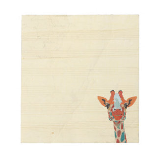 Bloc De Notas Amber Peeking Giraffe Notepad