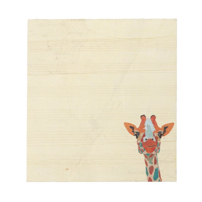 Bloc De Notas Amber Peeking Giraffe Notepad (Frente)