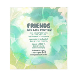 Bloc De Notas Amigos como Panties