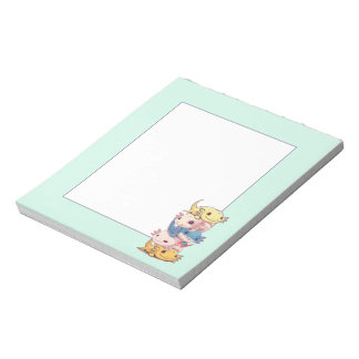 Bloc De Notas Amigos de Kawaii Axolotl