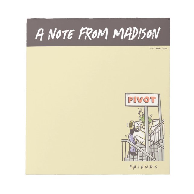 Bloc De Notas AMIGOS™ | Ross y Rachel PIVOT (Frente)