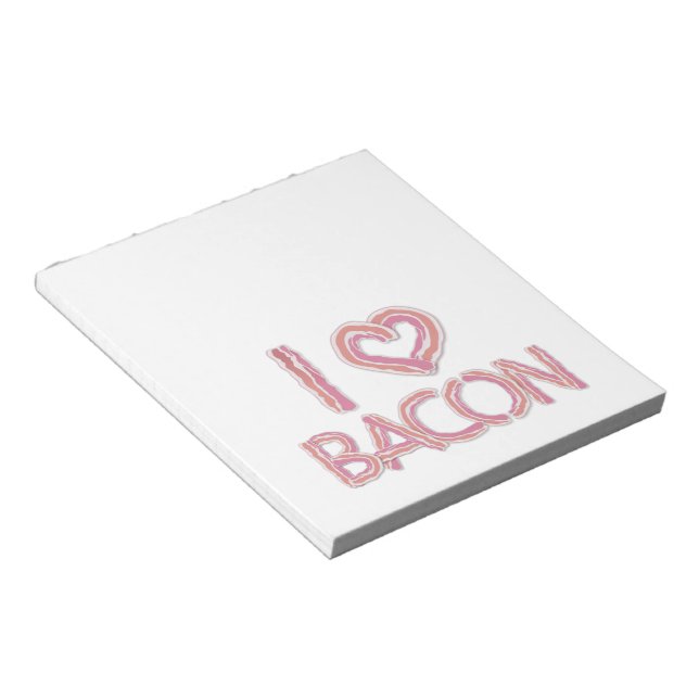 Bloc De Notas Amo a Bacon (Lado Derecho)