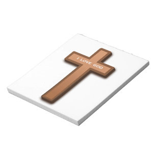 BLOC DE NOTAS "AMO A DIOS" CRUZ