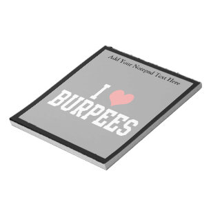 Bloc De Notas Amo Burpees, aptitud