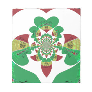 Bloc De Notas Amo el Kaleidoscope de Etiopía - arte rasta de sen
