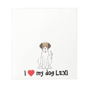 Bloc De Notas Amo mi Notepad de Perro