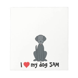 Bloc De Notas Amo mi Notepad de Perro