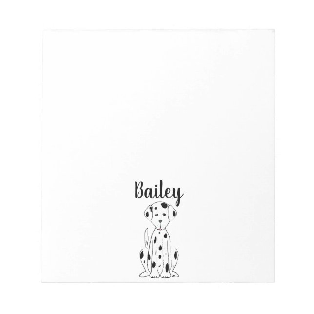 Bloc De Notas Amo Mi Perro Cuto Personalizado Whimsical (Frente)