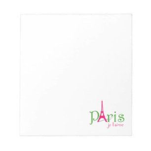 Bloc De Notas Amo París