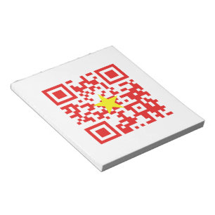 Bloc De Notas Amo Vietnam (Tôi Yêu Viene Nam) Marca QR Código
