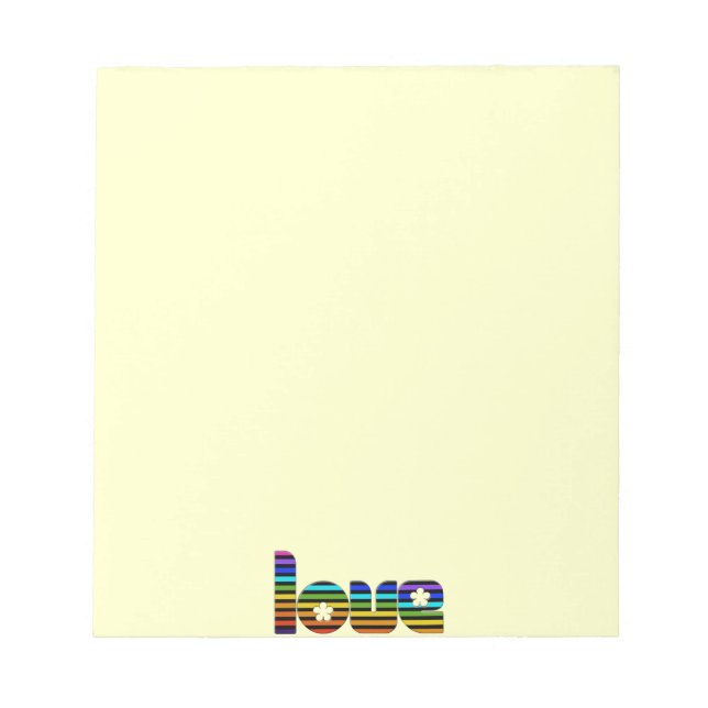 Bloc De Notas amor de arco iris (Frente)