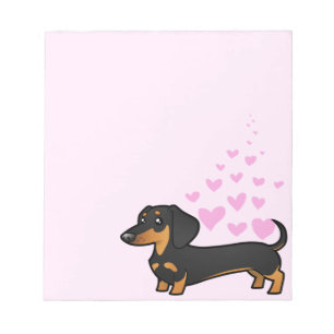 Bloc De Notas Amor de Dachshund (pelo liso)