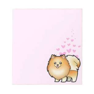 Bloc De Notas Amor de Pomeranian