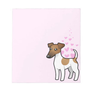 Bloc De Notas Amor liso del fox terrier