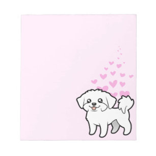Bloc De Notas Amor maltés (perrito cortado)