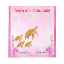 Amor Maternal de Tortuga Rosa Personalizada Rosa