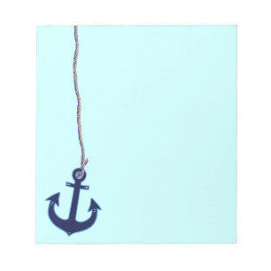 Bloc De Notas ancla azul marino