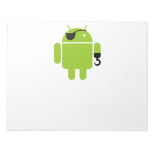 Bloc De Notas Android Robot Mighty Pirate